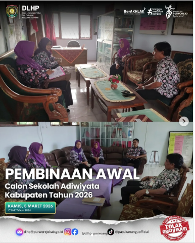 DLHP Melaksankan pembinaan awal bagi Calon Sekolah Adiwiyata di Beberapa Sekolah