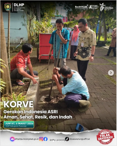 Korve untuk menjaga kebersihan lingkungan kerja