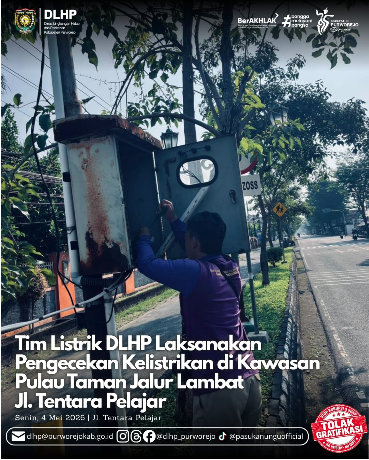 Pengecekan Kelistrikan Di Kawasan Pulau Taman 