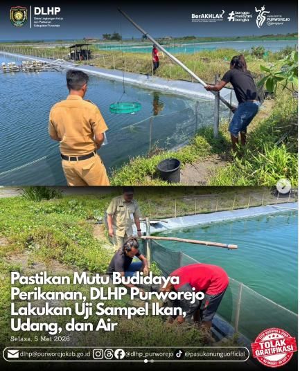 Pengambilan Sampel Komoditas Perikanan Budidaya