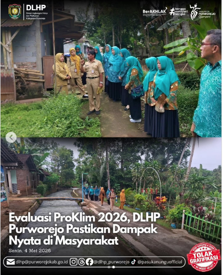 Kegiatan Evaluasi Program Kampung Iklim (Proklim) di Kecamatan Bener dan Kecamatan Loano