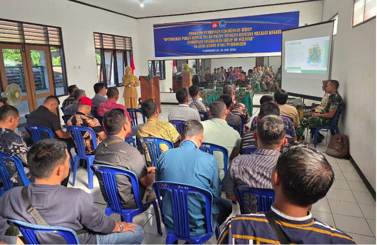 DLHP Purworejo Jadi Narasumber Pembinaan Lingkungan Hidup Kodim 0708